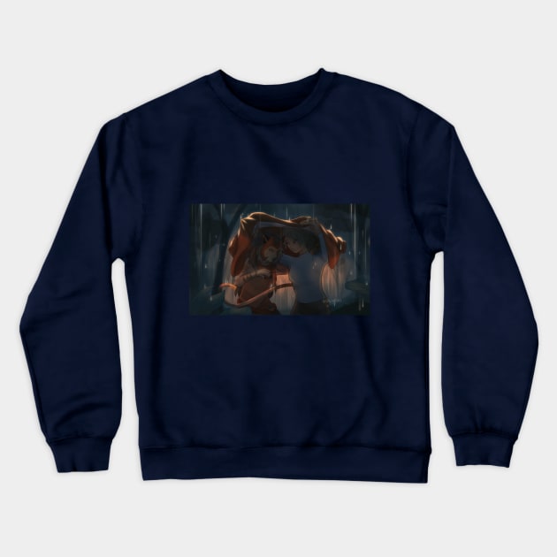 In the Rain Crewneck Sweatshirt by Nolvini